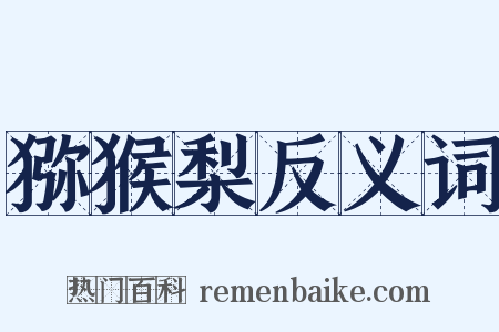猕猴梨反义词是什么意思的图片